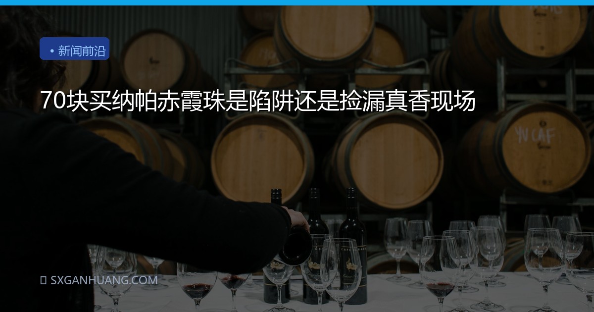 70块买纳帕赤霞珠是陷阱还是捡漏真香现场